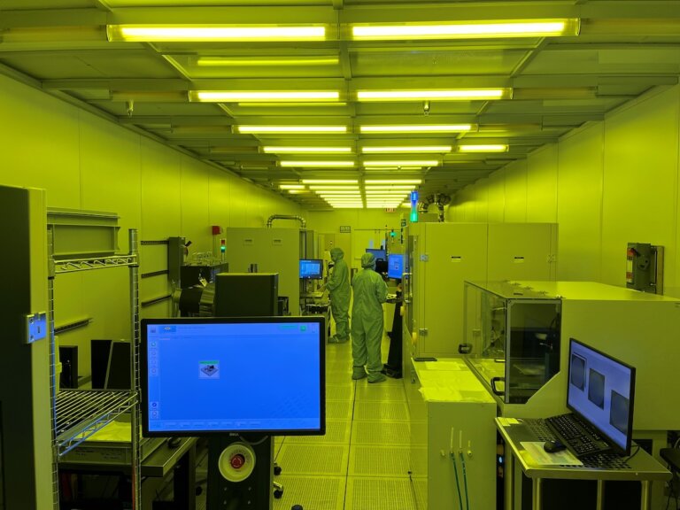 A peek inside EV Group’s Class 100 clean room located in MacroTechnology Works